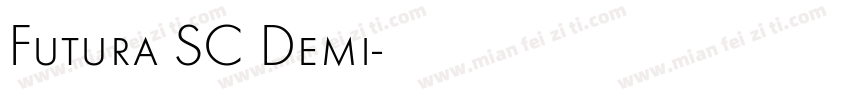 Futura SC Demi字体转换